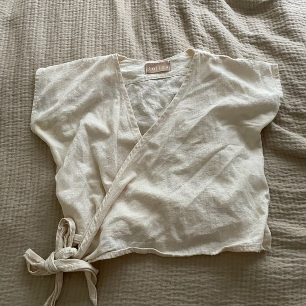 Crop wrap top